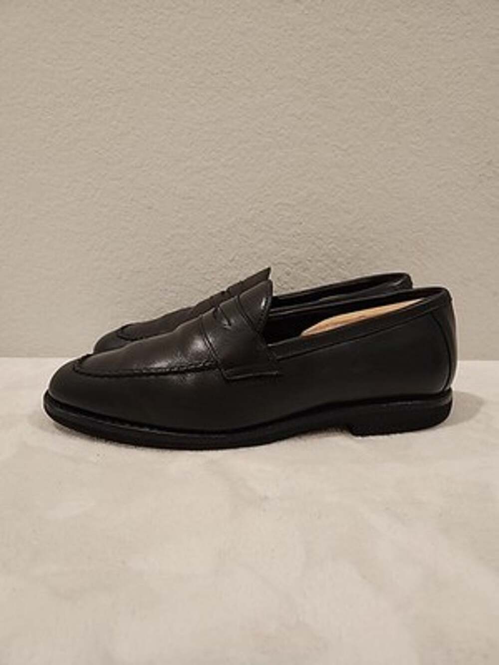 Allen Edmonds 10.5E Road Warrior Port Washington Black Leather Penny Loafers